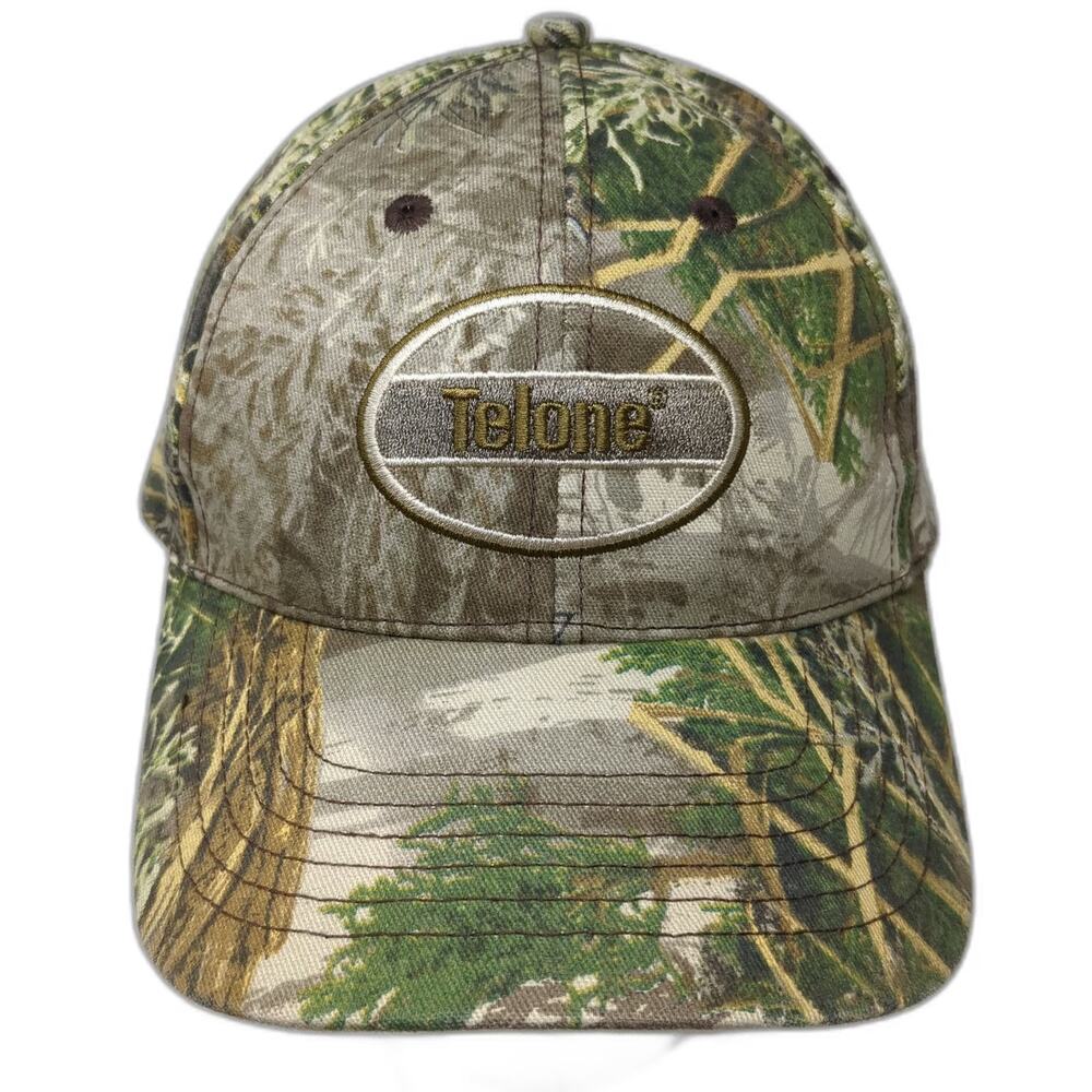 K-Products Snapback Green Camo One Size Telone Logo Woodland Forest Hat